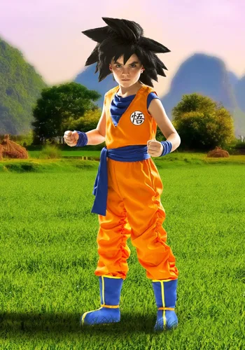 Vista 8 de Disfraz de Goku para niños disfraz de Dragon Ball Z Naranja azul