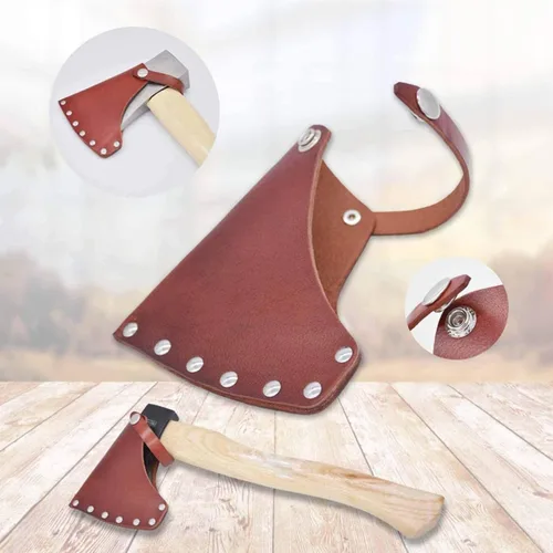Vista 5 de DYNWAVE Soporte de cuero con cordón de hacha para cabeza de regalo