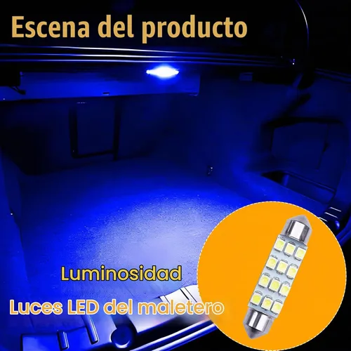 Vista 6 de QuicTO Juego de luces LED para interiores, 24 piezas, color azul, compatible con la mayoría de vehículos