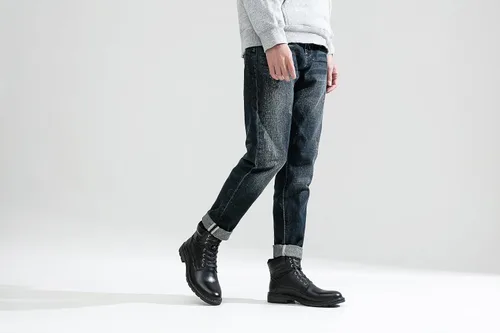Vista 8 de Jousen Mens Casual Boots Chukka Leather Boots for Men's Dress Boots