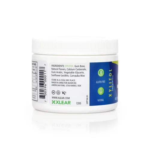 Vista 3 de Spry Natural - Chicle de xilitol con sabor a menta, 100 unidades, paquete de 2