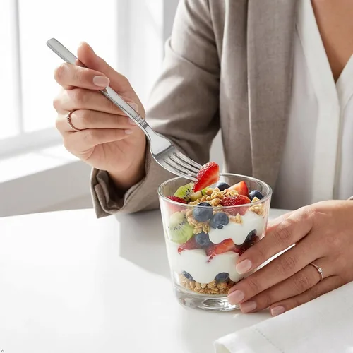 Vista 5 de Morcte Tenedor de postre de acero inoxidable, juego de 12