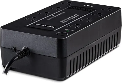 Vista 9 de CyberPower ST425 UPS de reserva con respaldo de batería y protector contra sobretensiones, 425VA/260W, 8 tomas de corriente, compacto, certificado UL