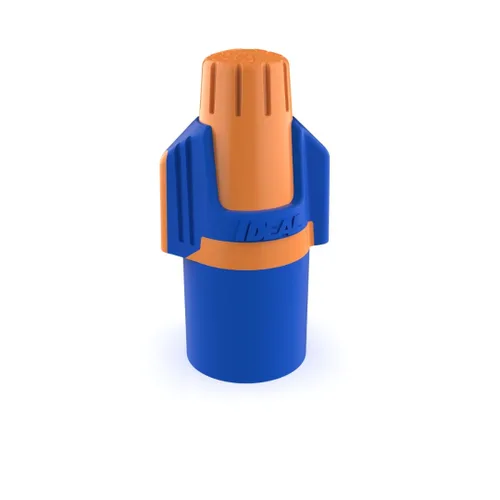 Vista 12 de IDEAL Electrical Twister ProFLEX MAX (30-348) Conector de Cable Azul/Gris, Caja de 25 — Tuercas de Cable de Rosca Suave para Cableado