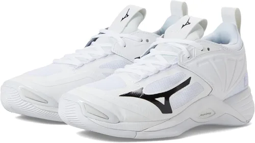Vista 7 de Mizuno Wave Momentum 2 Zapato de voleibol para mujer Negro/Plateado