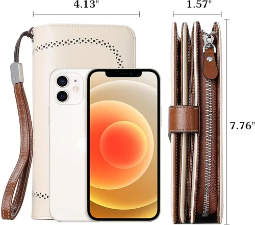 Vista 5 de BOSTANTEN Bolsos de cuero para mujer ocultos llevar carteras asa superior Satchel hombro bolsa de trabajo y para mujer cartera de cuero genuino gran