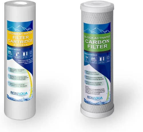 Vista 10 de Filtro de repuesto para debajo del fregadero Direct Connect Sistema de filtración de agua de una etapa Cartucho de carbón activado en bloque de 5