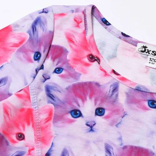 Vista 3 de Jxstar Vestidos de manga larga para niñas, ropa de otoño e invierno, vestido con vuelo