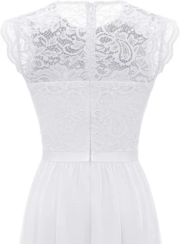 Vista 16 de Dressystar - Vestido de dama de honor, sin mangas, con cuello en V, para fiesta de boda