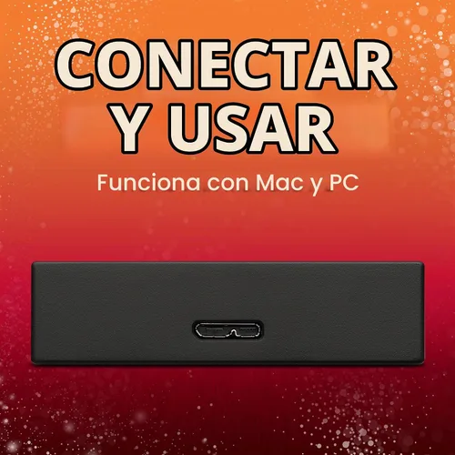 Vista 3 de Seagate - Disco duro externo portátil con capacidad de 1 a 5TB