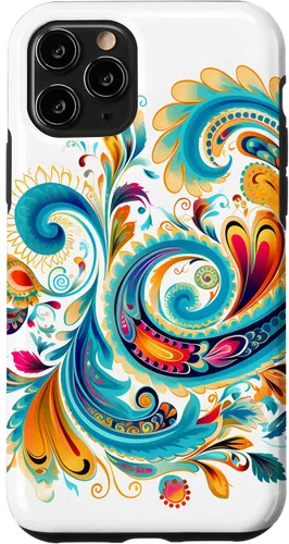Vista 29 de Turquoise Paisley Boho Chic Case for iPhone 17