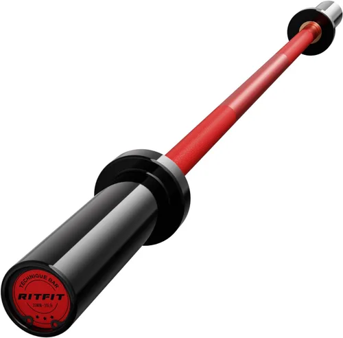 Vista 10 de RITFIT Olympic Barbell 4ft/6ft - 2 Inch Weight Bar for Strength Training, Weightlifting, Squat, Deadlift, Bench Press, Curl, Overhead Press