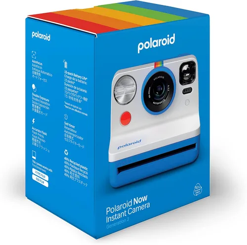 Vista 10 de Polaroid Now 2da Generación I-Type Cámara de Película Instantánea - Azul (9073)