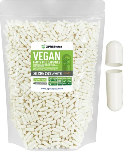 Vista 19 de XPRS Nutra Cápsulas vacías de tamaño 00 – 100 cápsulas veganas vacías – Pastillas vacías vegetarianas – Relleno de cápsulas vegetales DIY