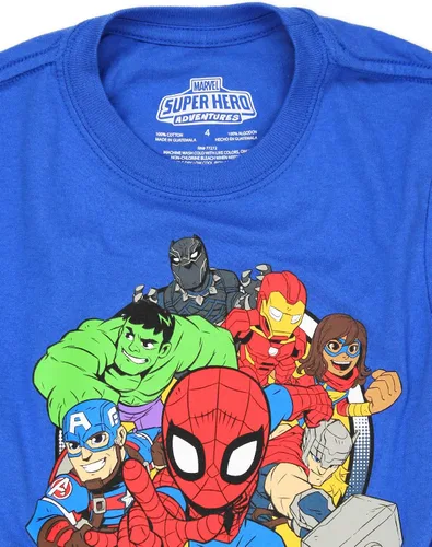 Vista 5 de Marvel Super Hero Adventures - Camiseta de manga corta para niños