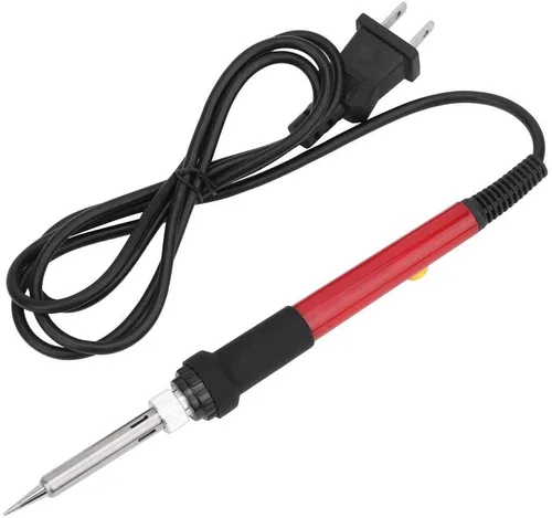 Vista 3 de Simlug Kit de quemado de madera, juego de herramientas de pintura de hierro eléctrico de temperatura ajustable con 27 puntas de hierro (110 V # 1)