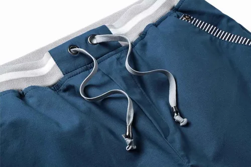 Vista 39 de JustSun Pantalones cortos para hombre, estilo casual, de algodón, con cintura elástica y bolsillos Negro