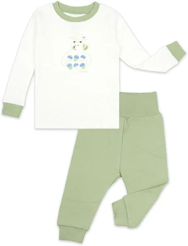 Vista 22 de moimoln Sibling Matching 6M-8Y Pijamas de algodón suave y cálido de modal con mangas largas de personaje, ajustados, para dormir todos los días