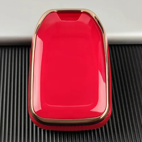 Vista 4 de OLLEN Funda para llavero para GMC Acadia/Terreno/Sierra, compatible con Chevy Silverado 2017-2024, funda de llave de TPU suave de protección