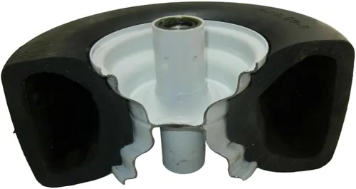 Vista 5 de Wright 72460033 - Juego de 2 ruedas planas de goma maciza de 13 x 6.5-6