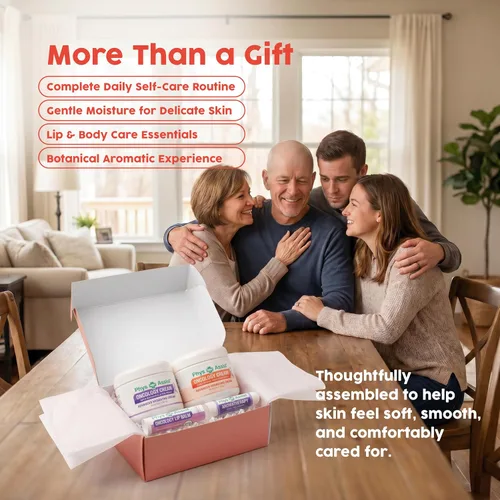 Vista 3 de PhysAssist - Kit de comodidad El regalo del amor, la fe y el apoyo. Tamaño estándar de 4 onzas cremas botánicas y sin olor, bálsamo labial e