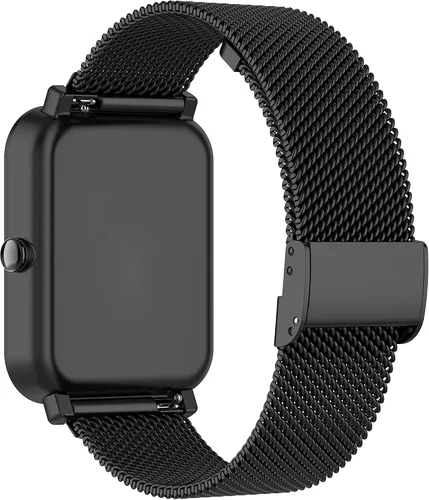 Vista 3 de E ECSEM Correas de metal compatibles con iTouch Air 3 de 1.575 pulgadas, correas de repuesto ajustables de acero inoxidable, correa de reloj