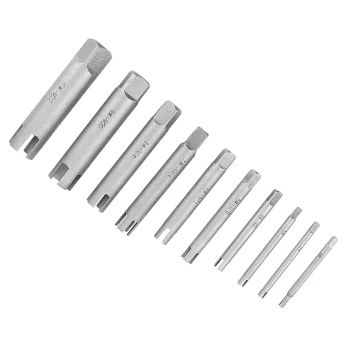 Vista 2 de Juego de extractor de tornillos de cabeza rota, juego de extractor de tornillos rotos, kit de extracción de tornillos rotos, kit de extracción