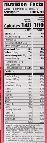 Vista 9 de Cereal de desayuno Very Berry Cheerios sin gluten, caja de 14.5 onzas (paquete de 2)