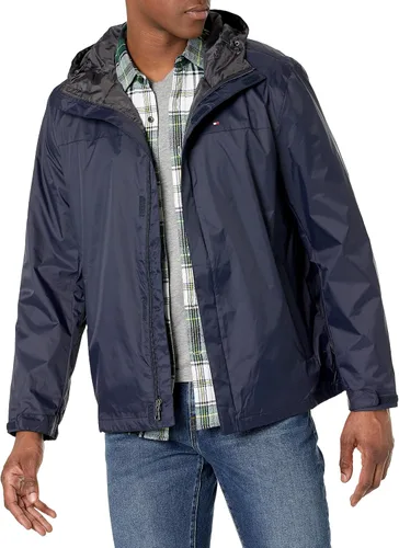 Vista 20 de Tommy Hilfiger Chaqueta impermeable con capucha, transpirable, ligera, para hombre