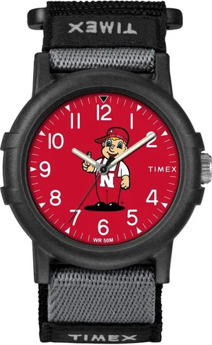 Vista 30 de Timex Reloj unisex Collegiate Recruit de 1.496 in - Tennessee Volunteers con correa de tela negra