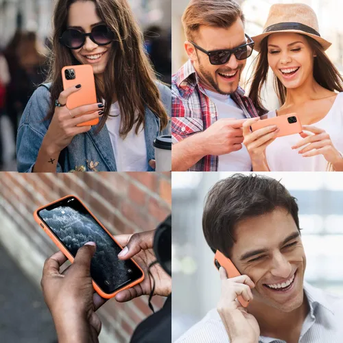 Vista 5 de DTTO Compatible con iPhone 11 Pro Max, [Serie Romance] Funda de silicona [Protección mejorada de cámara y pantalla] con cojín de rejilla de panal