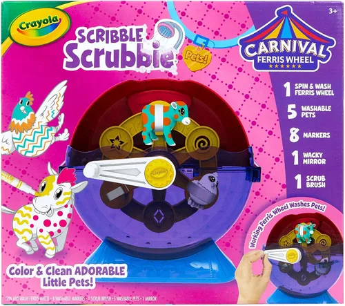Vista 11 de Crayola Scribble Scrubbie Cloud Playset, juguete para niños, para regalo, edades: 3, 4, 5, 6