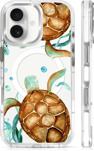 Vista 127 de Funda para iPhone 13 Pro, transparente con bonito patrón de tiburón azul, compatible con Magsafe funda protectora suave para mujeres y niñas (blanco)