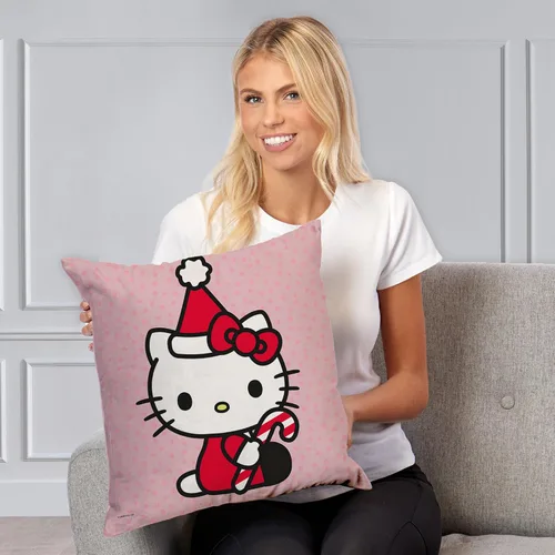 Vista 8 de Northwest Almohada Hello Kitty, 18 x 18 pulgadas, Cocoa Cutie