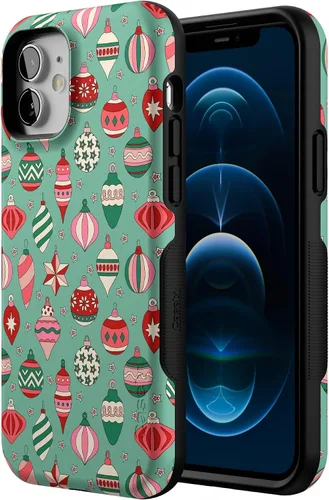 Vista 2 de Funda Casely para iPhone 12 Mini Todo Adornado Adornos Festivos Diseño Protector Audaz Diseño Compatible con MagSafe