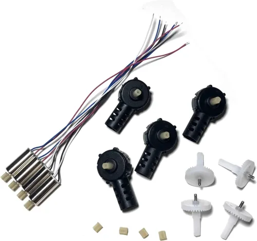 Vista 19 de Fit for K3 E99&K3 Pro Rc Drone FPV Quadrotor Spare Parts for E99&K3 Pro Engines Motor Base Propellers Blades Frame Gears Arm Kit(100pcs Gear)