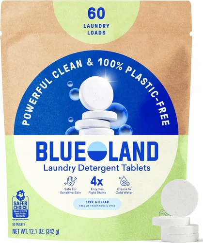 Vista 19 de BLUELAND Pastillas de detergente para ropa, 36 unidades, cápsulas, hojas y alternativa líquida sin plástico, respetuosas con el medio ambiente, sin