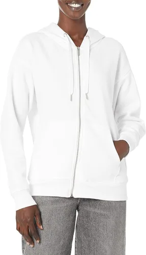 Vista 5 de Calvin Klein Performance Women's Eco Fleece Hoodie Jaspeado Negro