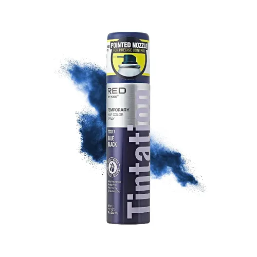 Vista 14 de Red by Kiss Tintation - Spray de color temporal para el cabello, 2.82 onzas, secado rápido y a prueba de manchas, tinte lavable de color vivo, spray