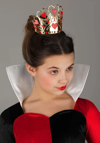 Vista 7 de Disfraz de reina de corazones de Disney de lujo para niñas