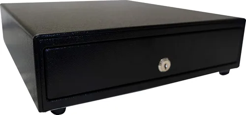 Vista 6 de Star Micronics CD4-1616 Cajón de Efectivo Serie Choice de 5 Billetes / 5 Monedas con 2 Ranuras para Medios y Cable Incluido (16" x 16") - Negro