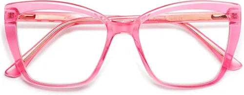 Vista 7 de AMOMOMA Trendy TR90 Gafas de Lectura Grandes con Filtro de Luz Azul para Mujeres, Elegantes Gafas Cuadradas Tipo Ojo de Gato AM6031