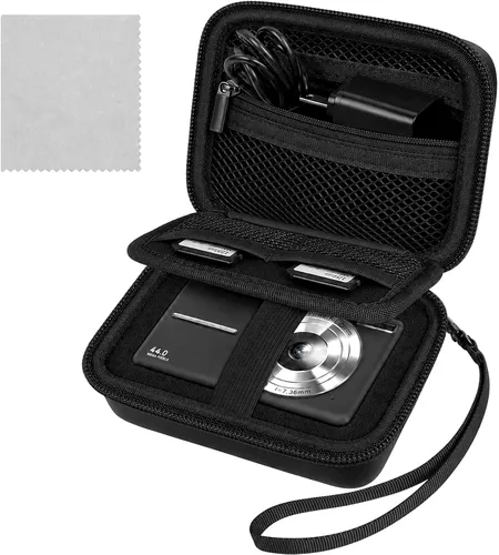 Vista 19 de Estuche protector y de transporte para cámara digital, AbergBest 21 megapíxeles 2.7" LCD recargable HD/Kodak Pixpro/Canon PowerShot ELPH 180/190
