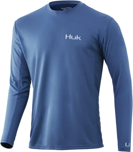 Vista 3 de HUK Icon X Camiseta de pesca de manga larga con protección solar para hombre