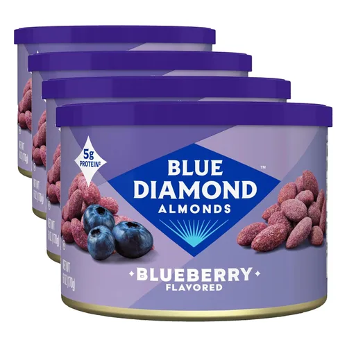 Vista 10 de Blue Diamond Almonds Nueces dulces con sabor a arándano, 6 onzas, paquete de 1