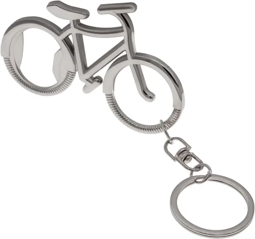 Vista 10 de Colgante de aleación de zinc para bicicleta, abrebotellas de cerveza, llavero para coche, regalo para familiares y amigos en festivales, Negro