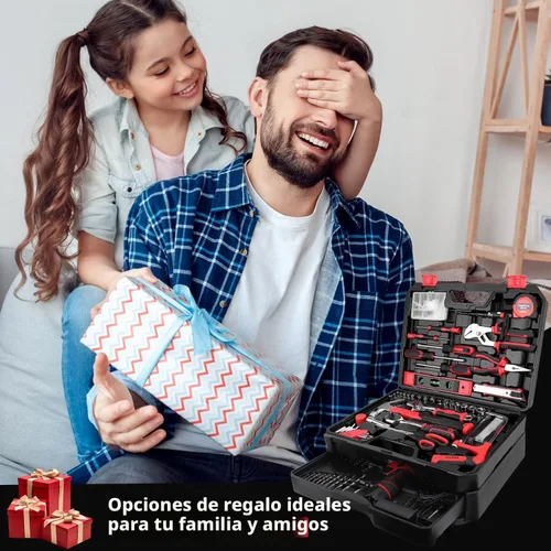 Vista 2 de KingTool Juego de herramientas de 276 piezas con taladro eléctrico