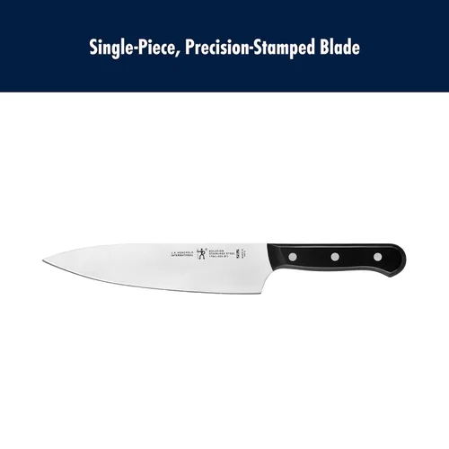 Vista 8 de HENCKELS Solution Razor-Sharp - Juego de 7 cuchillos con bloque de cuchillos, cuchillo de chef, cuchillo de pan, diseño alemán informado por más