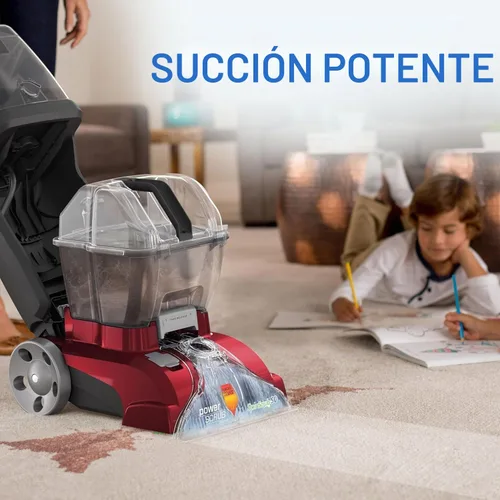 Vista 2 de Hoover Power Scrub Deluxe - Máquina limpiadora de alfombras con solución de limpieza de alfombras Paws & Claws (64 onzas), FH50150, AH30925