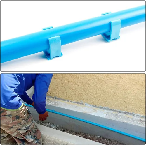Vista 6 de uxcell Pinzas de abrazaderas de PVC para tubería de agua de 1.260 in, apto para bandejas de TV de 1.260 in/1.26 pulgadas de diámetro exterior, tubo